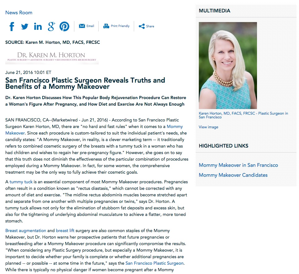 Dr. Karen Horton details the truths and benefits of the mommy makeover procedure.