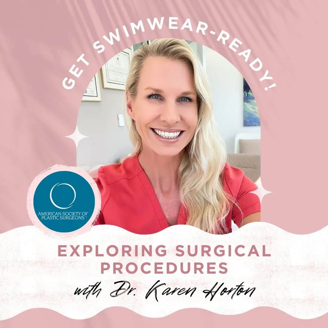 Dr. Karen Horton headshot with text "exploring surgical procedures"