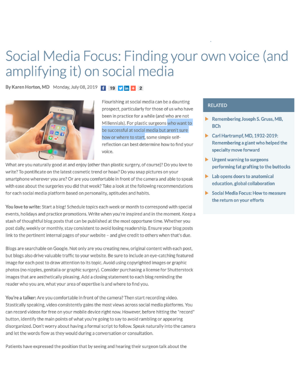 in the media Finding Your Own Voice (and Amplifying It) on Social Media