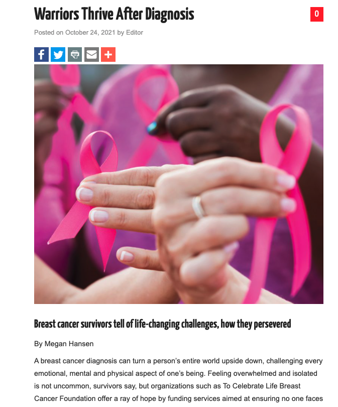 in the media Dr. Horton Featured In North Bay Woman Article Highlighting Breast Cancer “Thrivers”