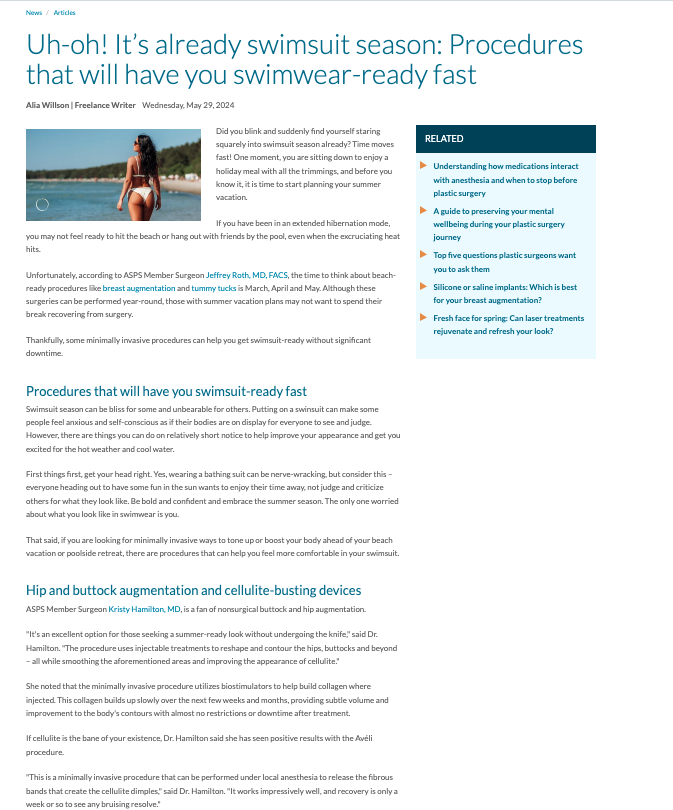 in the media Procedures That Will Have You Swimwear-Ready Fast