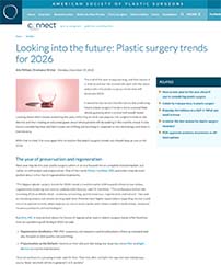 in the media Looking into the future: Plastic surgery trends for 2026