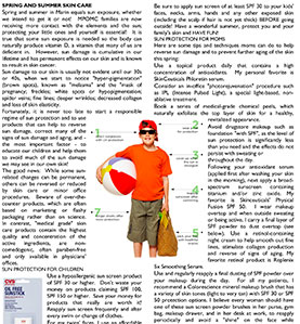 in the media Marin Parents of Multiples Newsletter