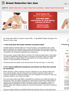 in the media Breast Reduction Mom’s