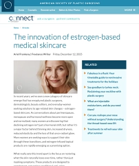 in the media The innovation of estrogen-based medical skincare