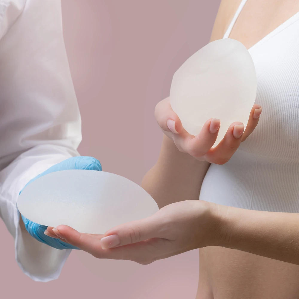 teardrop vs. round breast implant shape