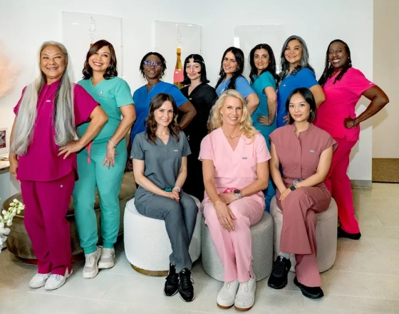 dr karen horton and medical staff