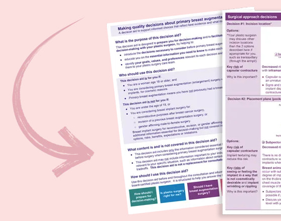 free breast augmentation decision aid