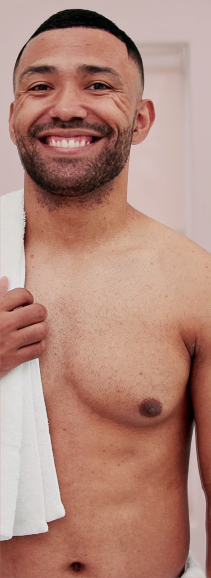 male candidate for liposuction