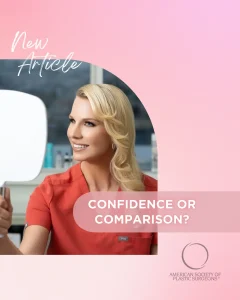 doctor karen horton looking into a mirror