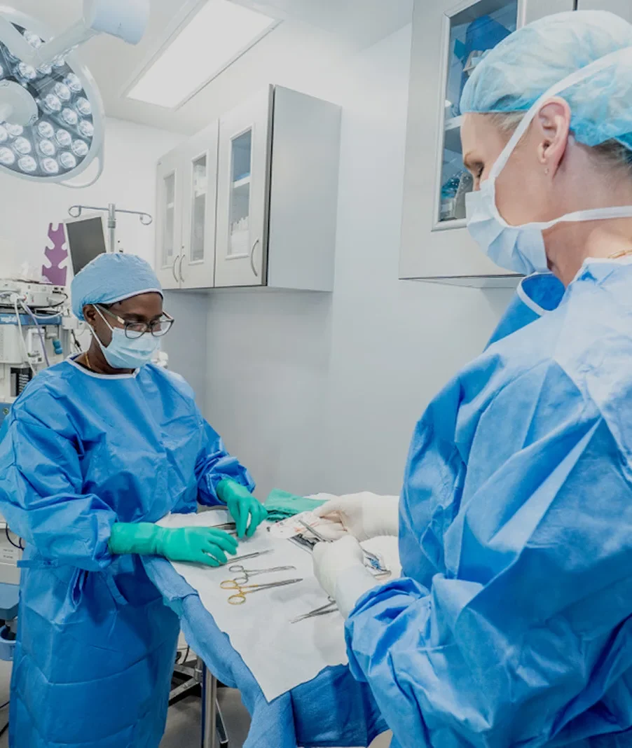 Dr. Horton on the day of surgery