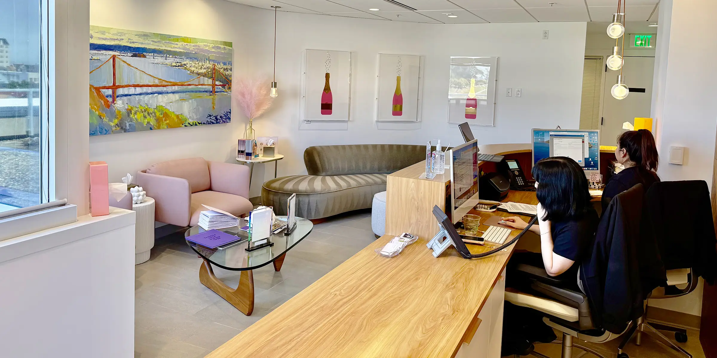 Front desk staff at San Francisco Plastic Surgery