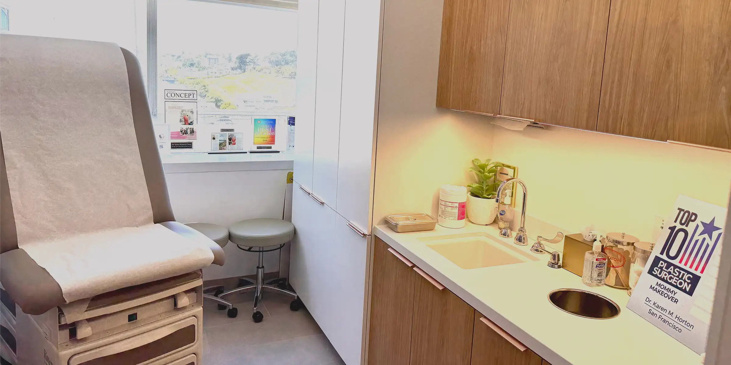 treatment room at San Francisco plastic surgery